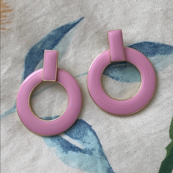 Jewelry - SOLD BUNDLE 4/15$ NWOT Pink Circle Earring